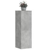 VidaXL Plantenstandaard 33x33x100 cm bewerkt hout betongrijs