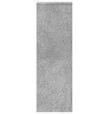 VidaXL Plantenstandaard 33x33x100 cm bewerkt hout betongrijs