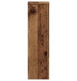 VidaXL Plantenstandaards 2 st 17x17x60 cm bewerkt hout oud houtkleurig