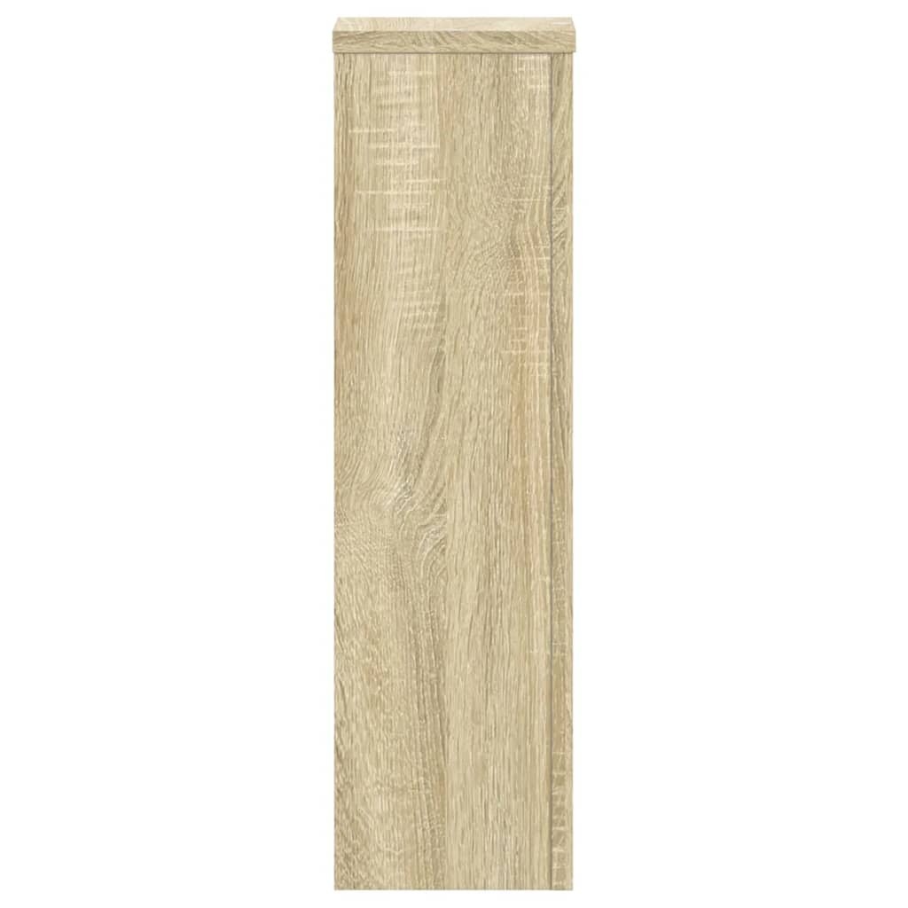 VidaXL Plantenstandaards 2 st 17x17x60 cm bewerkt hout sonoma eiken