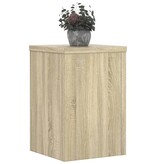 VidaXL Plantenstandaards 2 st 25x25x35 cm bewerkt hout sonoma eiken