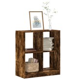 VidaXL Boekenkast 68,5x32x75 cm bewerkt hout gerookt eikenkleurig