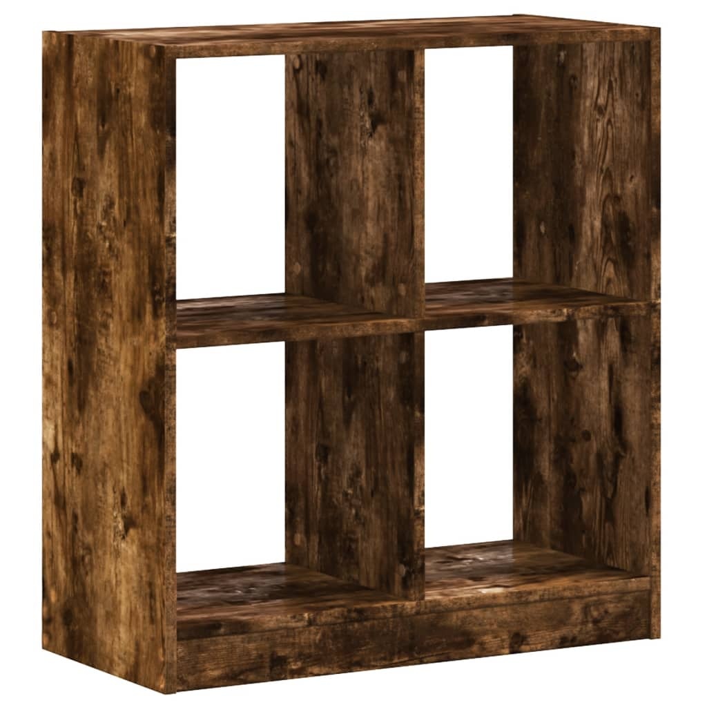 VidaXL Boekenkast 68,5x32x75 cm bewerkt hout gerookt eikenkleurig