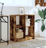 VidaXL Boekenkast 68,5x32x75 cm bewerkt hout gerookt eikenkleurig