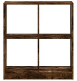 VidaXL Boekenkast 68,5x32x75 cm bewerkt hout gerookt eikenkleurig