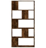 VidaXL Boekenkast 5-laags 80,5x23,5x162,5 cm hout gerookt eikenkleurig