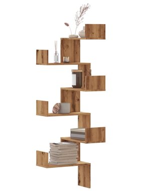VidaXL Hoekwandschap 45x45x147 cm bewerkt hout artisanaal eikenkleurig