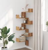 VidaXL Hoekwandschap 45x45x147 cm bewerkt hout artisanaal eikenkleurig
