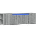 VidaXL Tv-wandmeubel met LED-verlichting 135x31x39,5 cm grijs sonoma