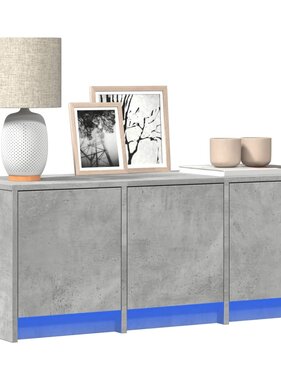 VidaXL Tv-meubel met LED 97x34x40 cm bewerkt hout betongrijs