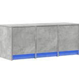 VidaXL Tv-meubel met LED 97x34x40 cm bewerkt hout betongrijs