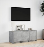 VidaXL Tv-meubel met LED 97x34x40 cm bewerkt hout betongrijs