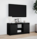 VidaXL Tv-meubel met LED 100x34x50 cm bewerkt hout zwart