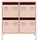VidaXL Dressoir 68x39x73,5 cm koudgewalst staal roze