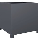 VidaXL Plantenbak 50x50x50 cm staal antracietkleurig