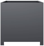 VidaXL Plantenbak 50x50x50 cm staal antracietkleurig