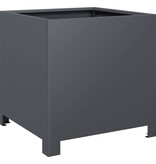 VidaXL Plantenbakken 2 st 40x40x40 cm staal antracietkleurig