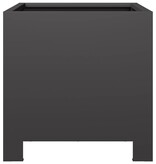 VidaXL Plantenbak 30x30x30 cm staal zwart