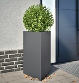 VidaXL Plantenbakken 2 st driehoek 50x43x75 cm staal antracietkleurig