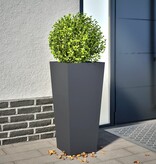 VidaXL Plantenbak 35x35x75 cm staal antracietkleurig