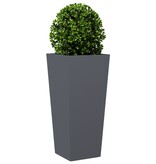 VidaXL Plantenbak 35x35x75 cm staal antracietkleurig