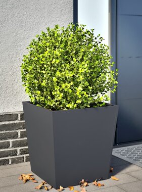VidaXL Plantenbak 50x50x50 cm staal antracietkleurig