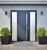 VidaXL Plantenbakken 2 st 50x50x50 cm staal zwart