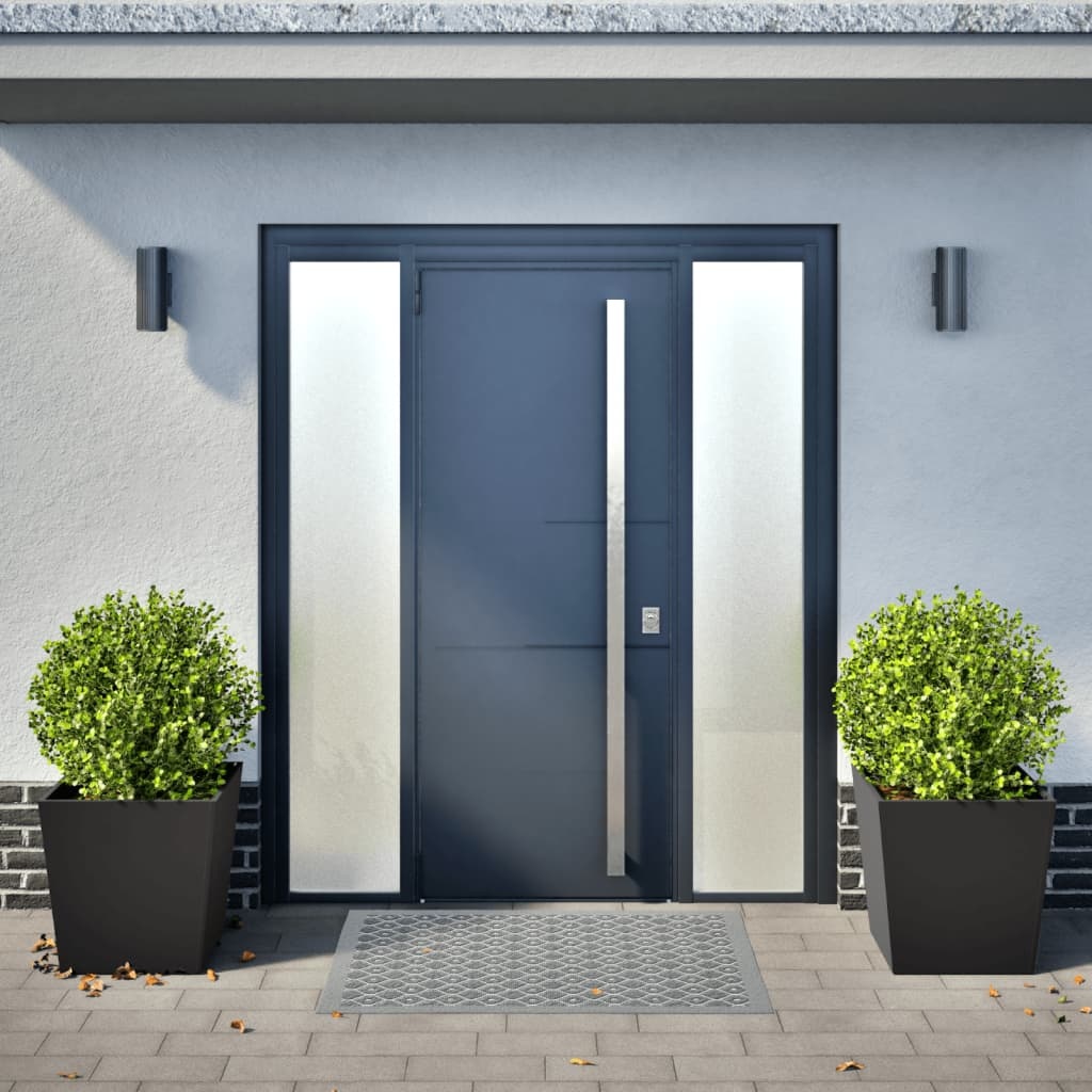 VidaXL Plantenbakken 2 st 50x50x50 cm staal zwart