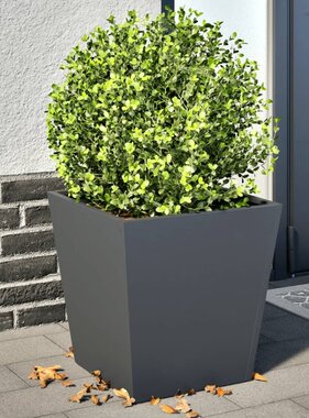 VidaXL Plantenbakken 2 st 40x40x40 cm staal antracietkleurig