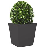 VidaXL Plantenbakken 2 st 40x40x40 cm staal zwart