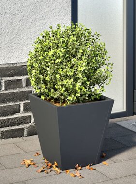 VidaXL Plantenbak 30x30x30 cm staal antracietkleurig