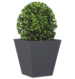 VidaXL Plantenbak 30x30x30 cm staal antracietkleurig