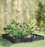 VidaXL Plantenbak verhoogd 100x100x26 cm staal antracietkleurig