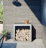 VidaXL Haardhoutrek 60x40x60 cm gegalvaniseerd staal