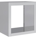 VidaXL Haardhoutrek 60x40x60 cm gegalvaniseerd staal
