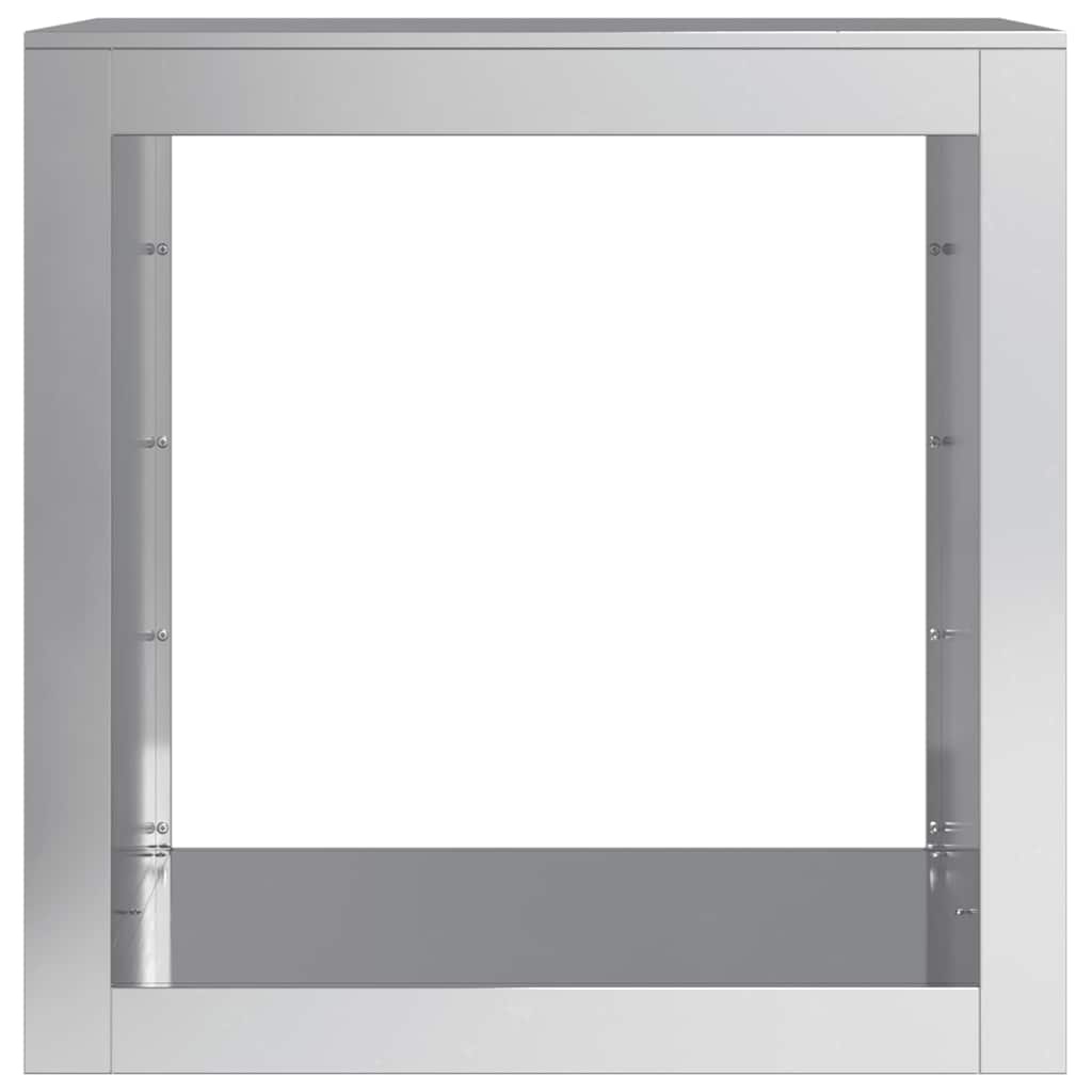 VidaXL Haardhoutrek 60x40x60 cm gegalvaniseerd staal