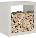 VidaXL Haardhoutrek 60x40x60 cm roestvrij staal