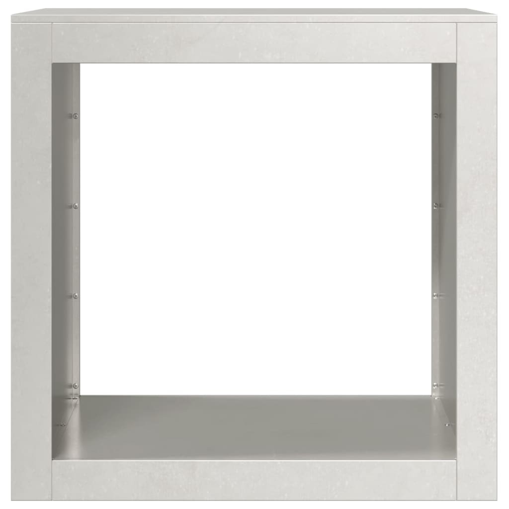 VidaXL Haardhoutrek 60x40x60 cm roestvrij staal