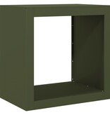 VidaXL Haardhoutrek 60x40x60 cm staal groen
