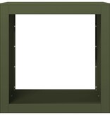 VidaXL Haardhoutrek 60x40x60 cm staal groen