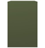 VidaXL Haardhoutrek 60x40x60 cm staal groen