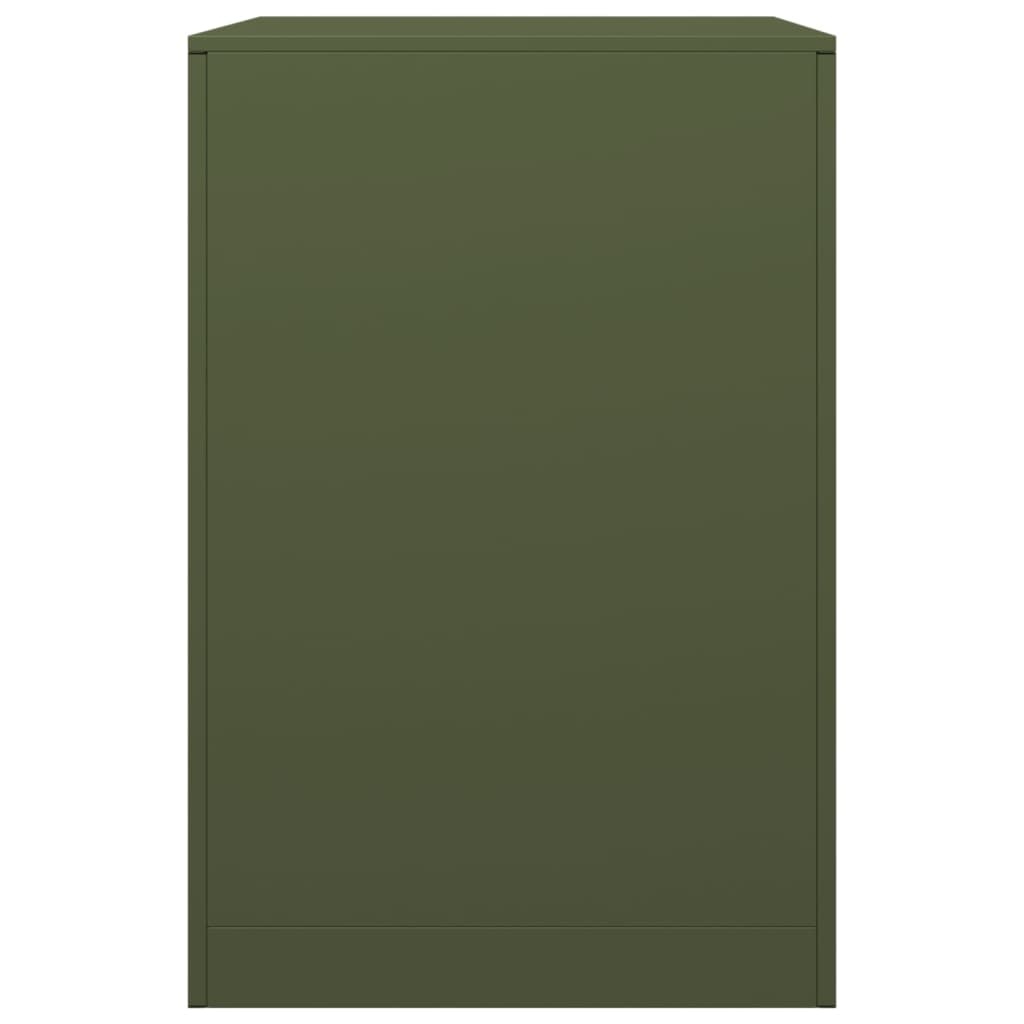 VidaXL Haardhoutrek 60x40x60 cm staal groen