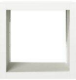 VidaXL Haardhoutrek 60x40x60 cm staal wit