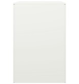 VidaXL Haardhoutrek 60x40x60 cm staal wit