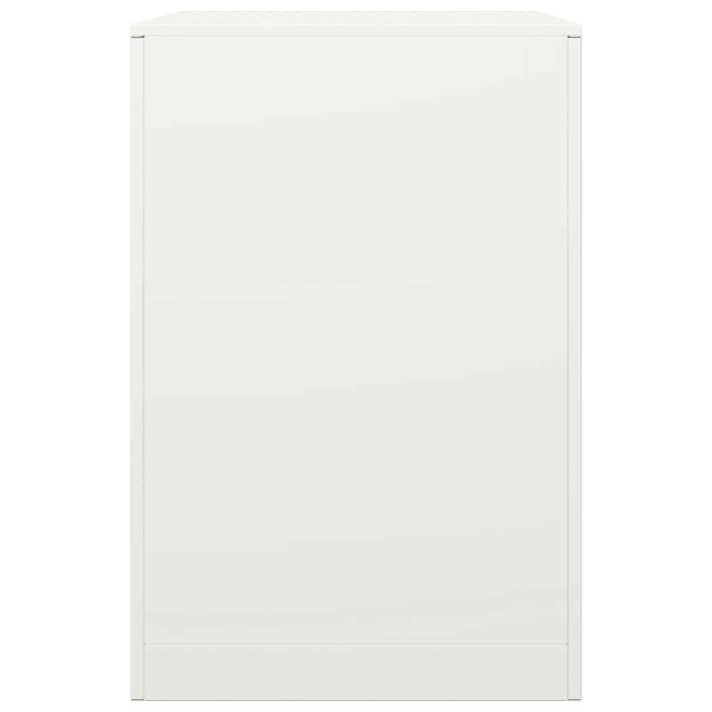 VidaXL Haardhoutrek 60x40x60 cm staal wit