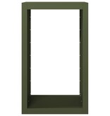 VidaXL Haardhoutrek 60x40x100 cm staal groen