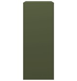 VidaXL Haardhoutrek 60x40x100 cm staal groen