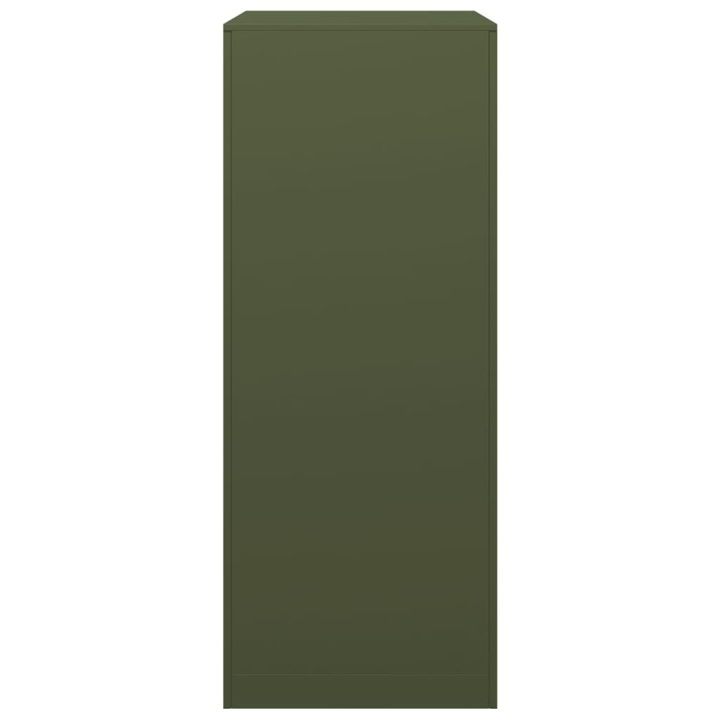 VidaXL Haardhoutrek 60x40x100 cm staal groen