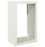 VidaXL Haardhoutrek 60x40x100 cm staal wit