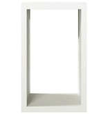 VidaXL Haardhoutrek 60x40x100 cm staal wit